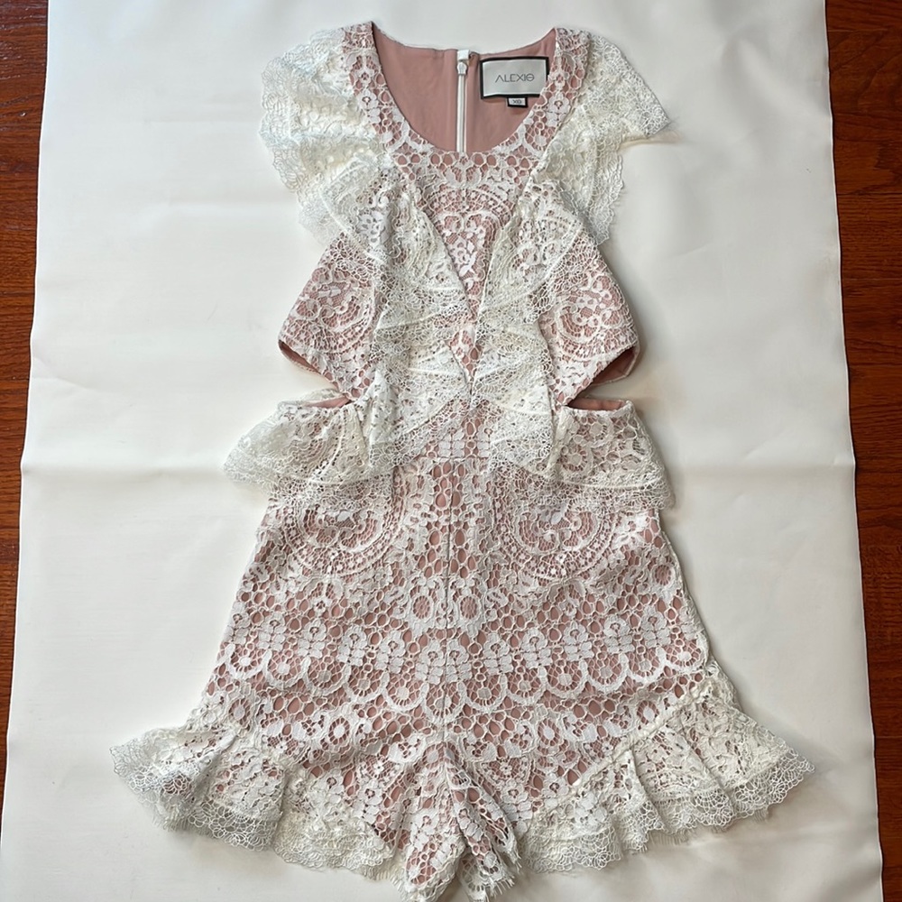 Alexis one-piece tulle romper.